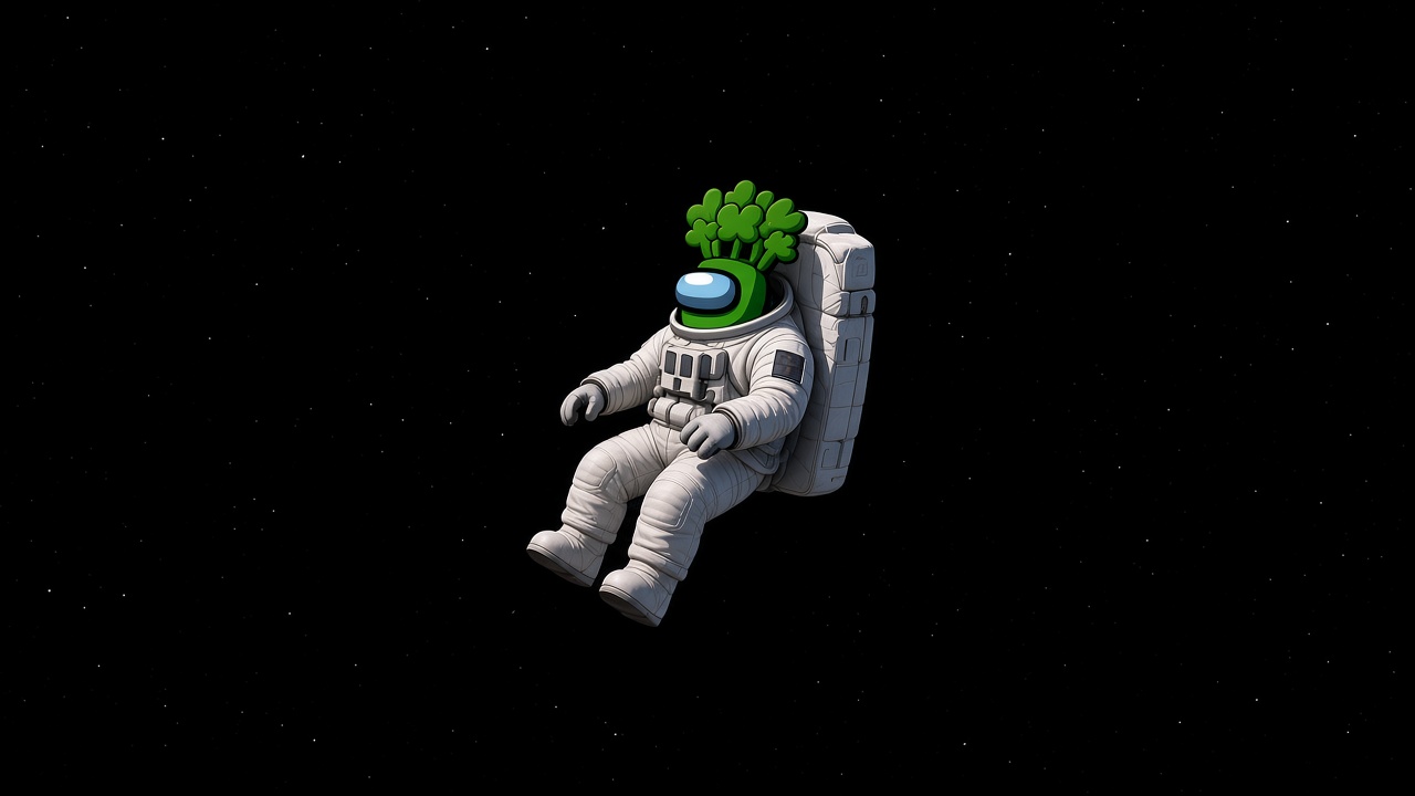 in the space
